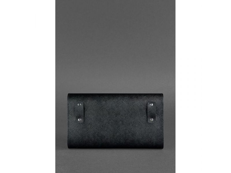 Женская кожаная сумка-трансформер черная Blackwood, фото 7