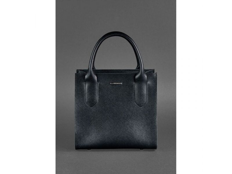 Кожаная женская сумка-кроссбоди черная Blackwood, фото 2