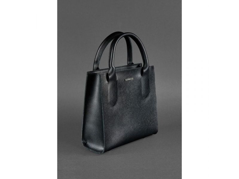 Кожаная женская сумка-кроссбоди черная Blackwood, фото 3