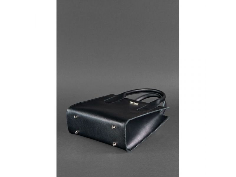 Кожаная женская сумка-кроссбоди черная Blackwood, фото 5