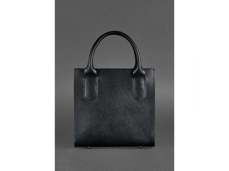 Кожаная женская сумка-кроссбоди черная Blackwood, фото 7