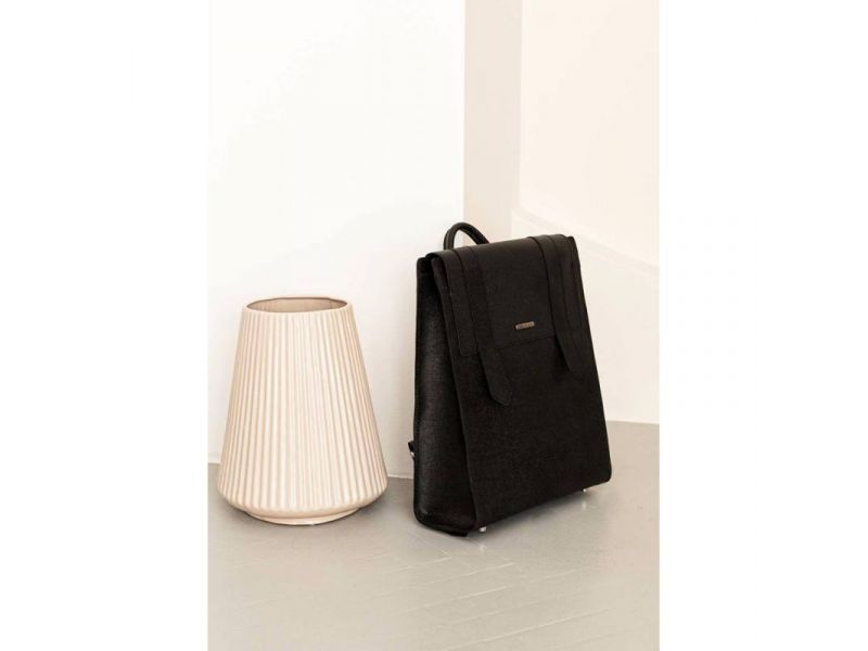 Женский кожаный черный рюкзак Blackwood, фото 1