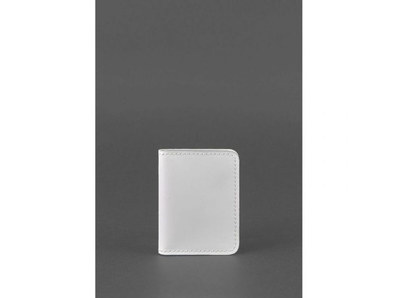 Женская кожаная обложка для ID-паспорта и водительских прав 4.0 Белая, фото 1