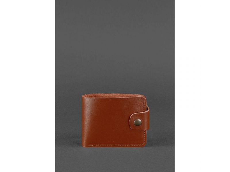 Кожаное портмоне 4.3 светло-коричневое, фото 1