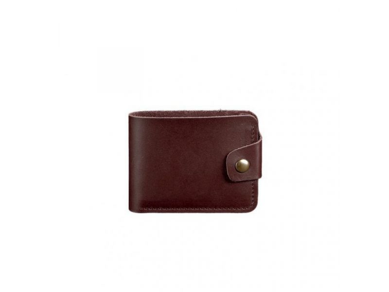 Кожаное портмоне 4.3 бордовое, фото 6