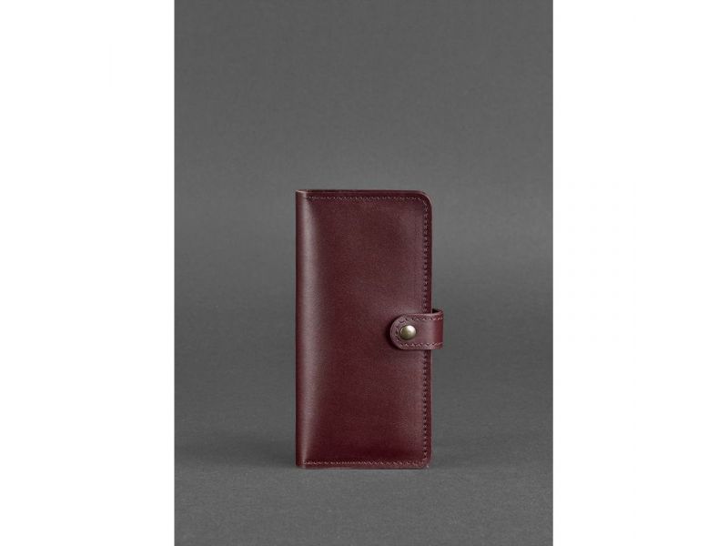 Кожаное женское портмоне 7.0 бордовое, фото 2
