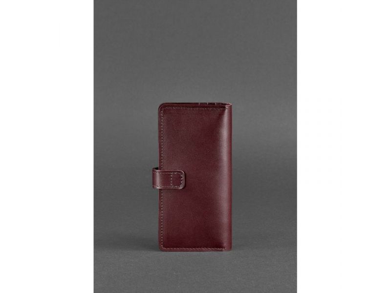 Кожаное женское портмоне 7.0 бордовое, фото 5