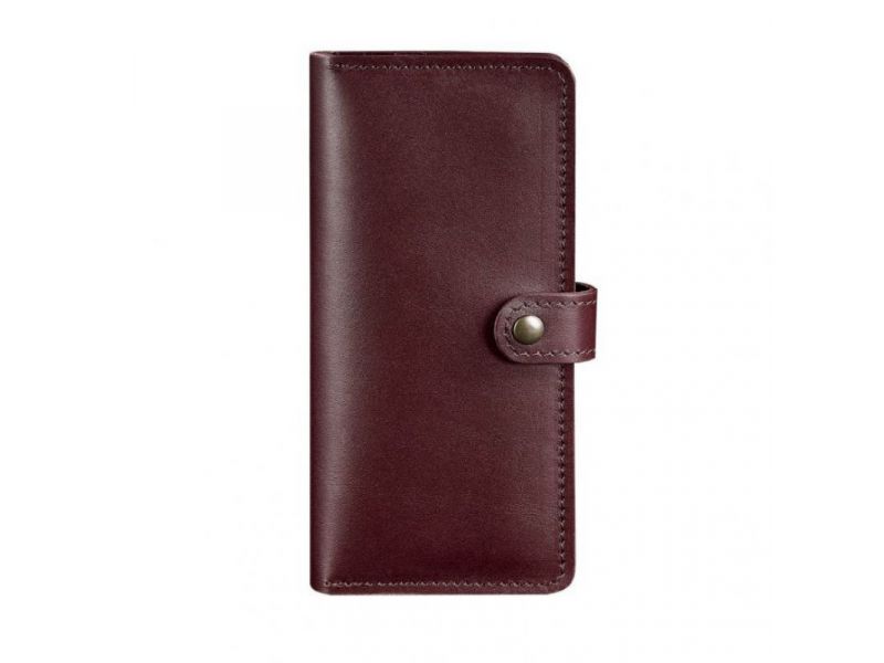 Кожаное женское портмоне 7.0 бордовое, фото 7