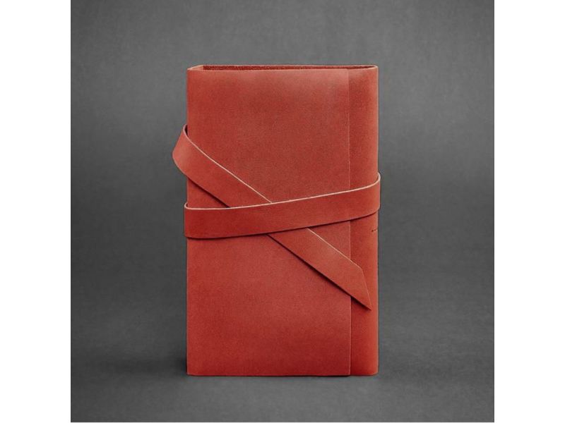 Женский кожаный блокнот (Софт-бук) 1.0 коралловый, фото 4