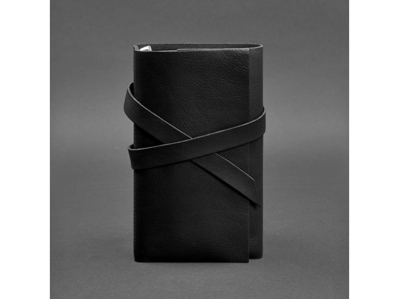 Кожаный блокнот (Софт-бук) 1.0 черный, фото 4