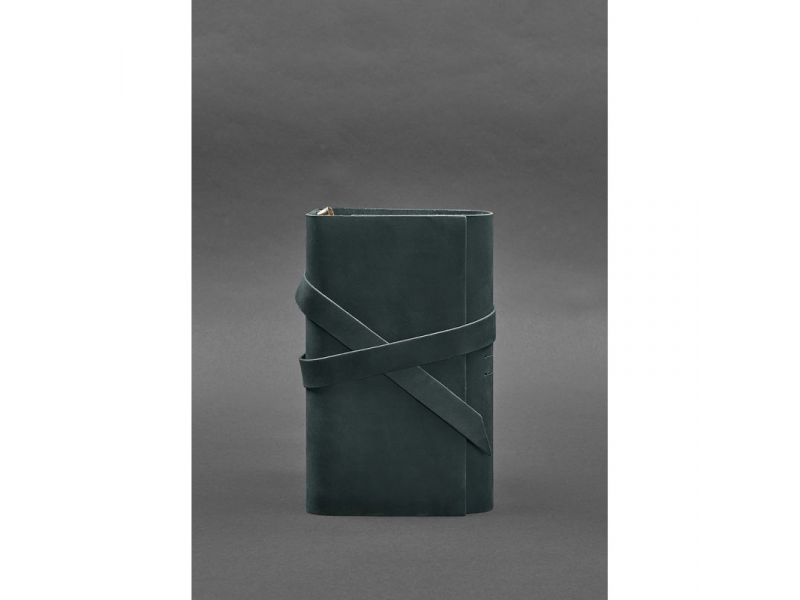 Кожаный блокнот (Софт-бук) 1.0 зеленый, фото 1