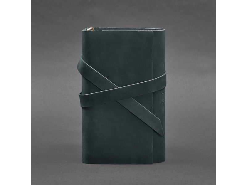 Кожаный блокнот (Софт-бук) 1.0 зеленый, фото 4