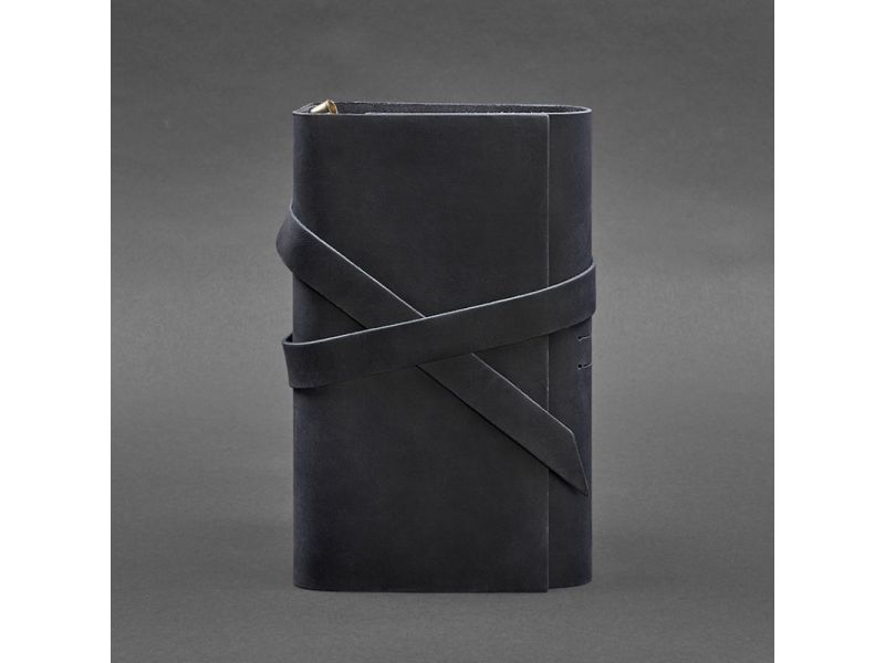 Кожаный блокнот (Софт-бук) 1.0 синий, фото 4