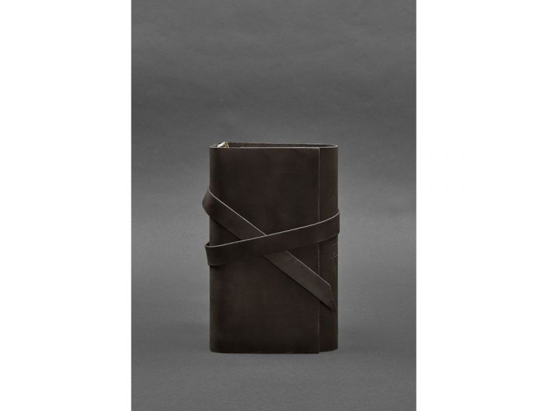 Кожаный блокнот (Софт-бук) 1.0 темно-коричневый, фото 1