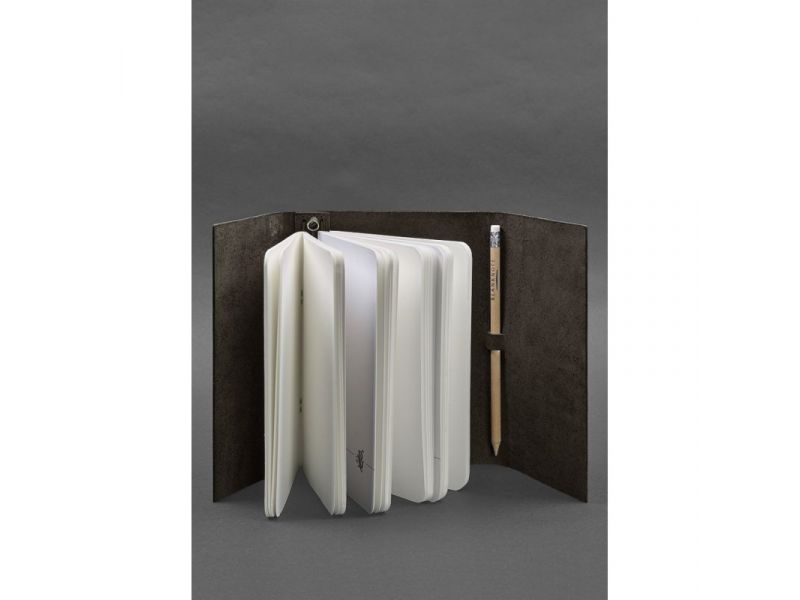 Кожаный блокнот (Софт-бук) 1.0 темно-коричневый, фото 2