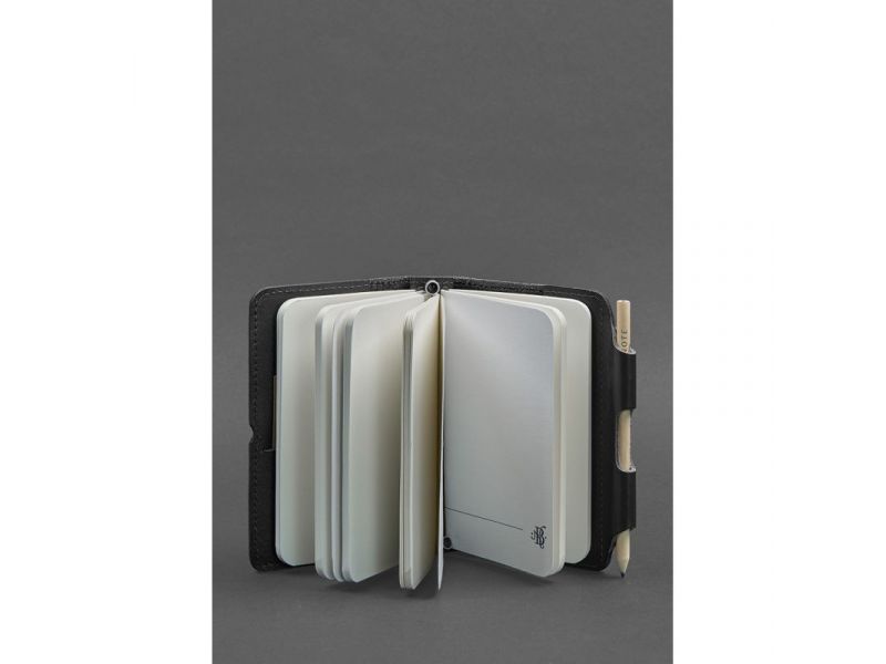 Кожаный блокнот (Софт-бук) 3.0 черный, фото 2