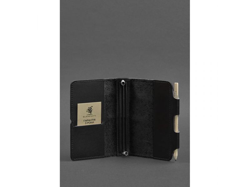 Кожаный блокнот (Софт-бук) 3.0 черный, фото 3