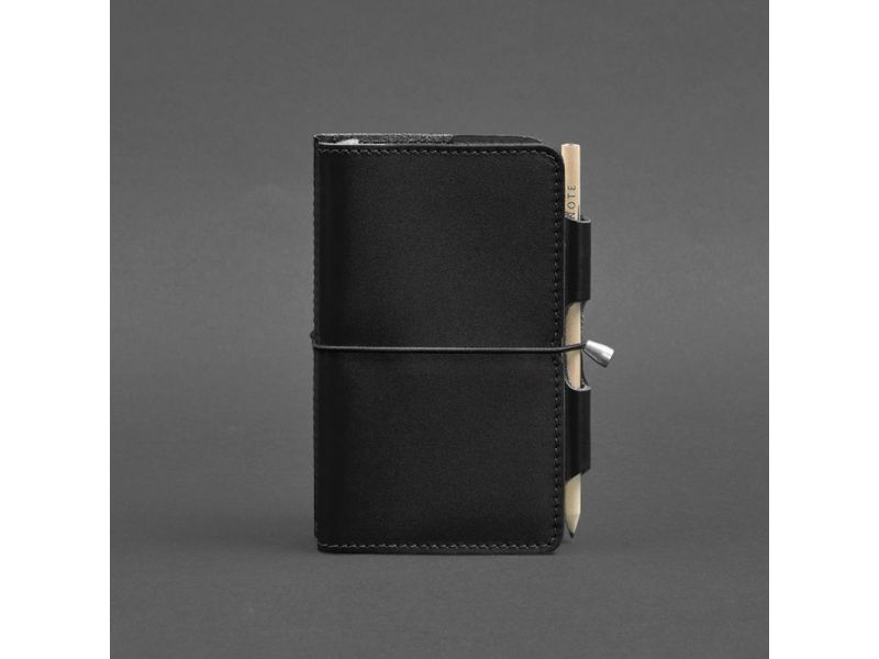 Кожаный блокнот (Софт-бук) 3.0 черный, фото 5