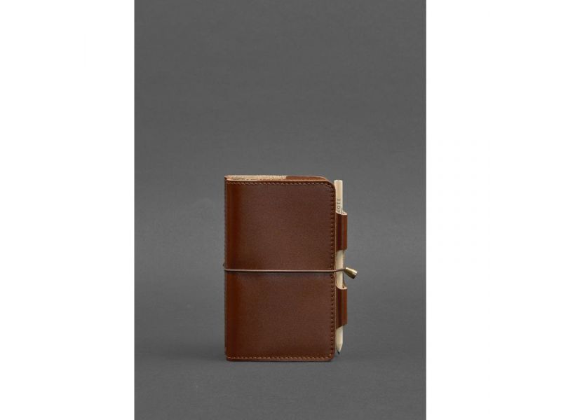 Кожаный блокнот (Софт-бук) 3.0 светло-коричневый, фото 1