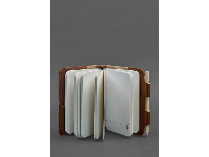 Кожаный блокнот (Софт-бук) 3.0 светло-коричневый, фото 2