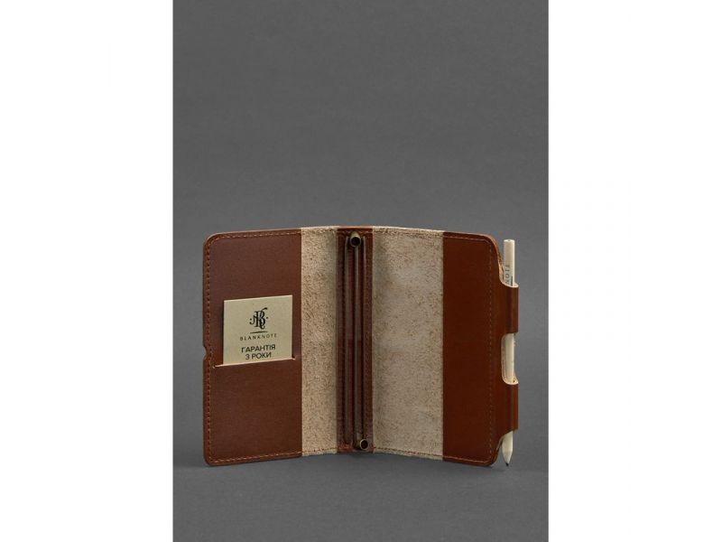 Кожаный блокнот (Софт-бук) 3.0 светло-коричневый, фото 3