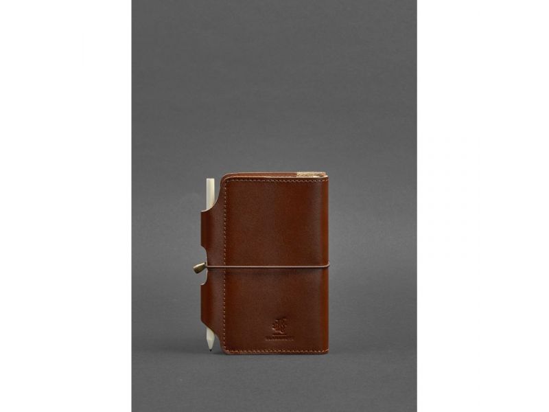 Кожаный блокнот (Софт-бук) 3.0 светло-коричневый, фото 4