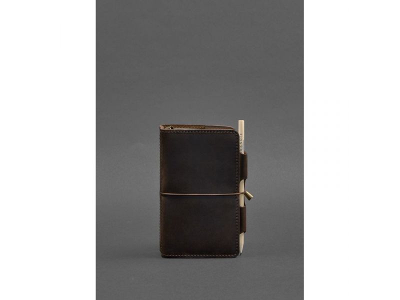 Кожаный блокнот (Софт-бук) 3.0 темно-коричневый, фото 1