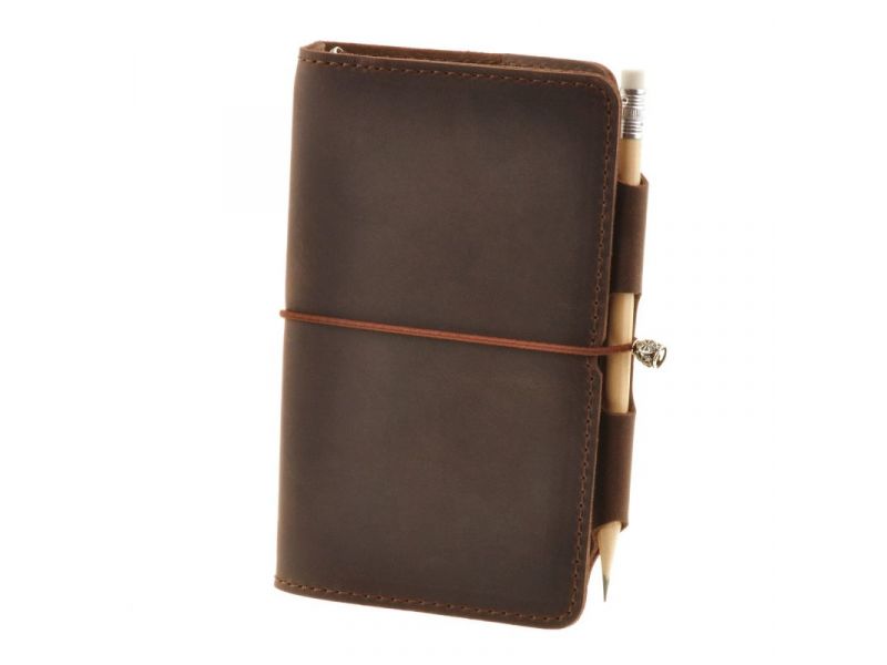 Кожаный блокнот (Софт-бук) 3.0 темно-коричневый, фото 6