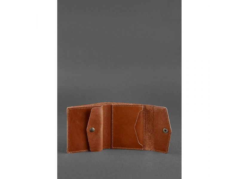 Кожаный кошелек 2.1 светло-коричневый, фото 4