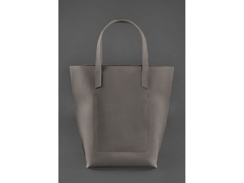 Кожаная женская сумка шоппер D.D. темно-бежевая, фото 4