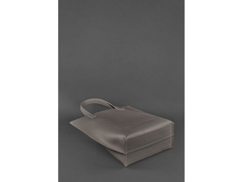 Кожаная женская сумка шоппер D.D. темно-бежевая, фото 5