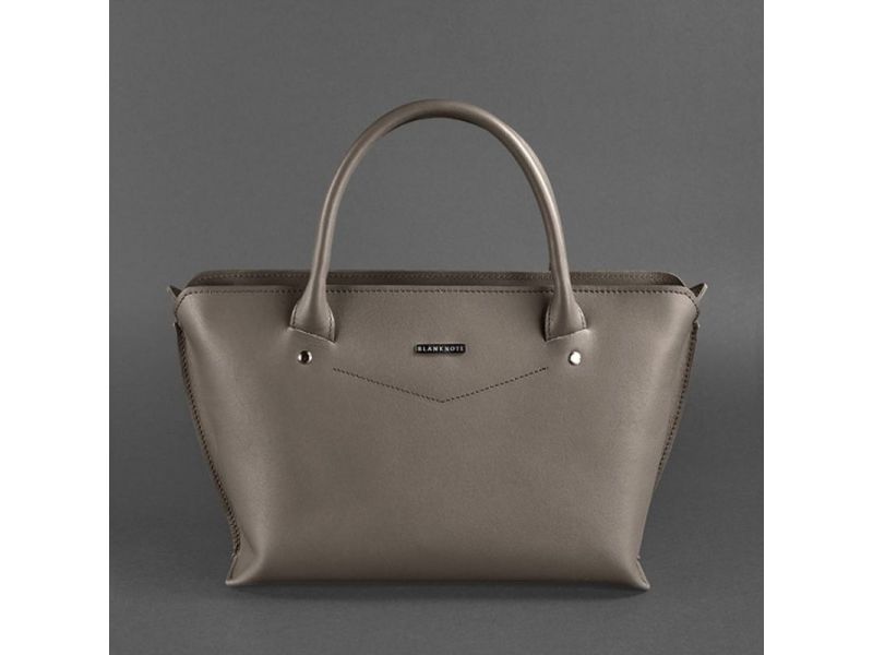 Женская кожаная сумка Midi темно-бежевая, фото 10