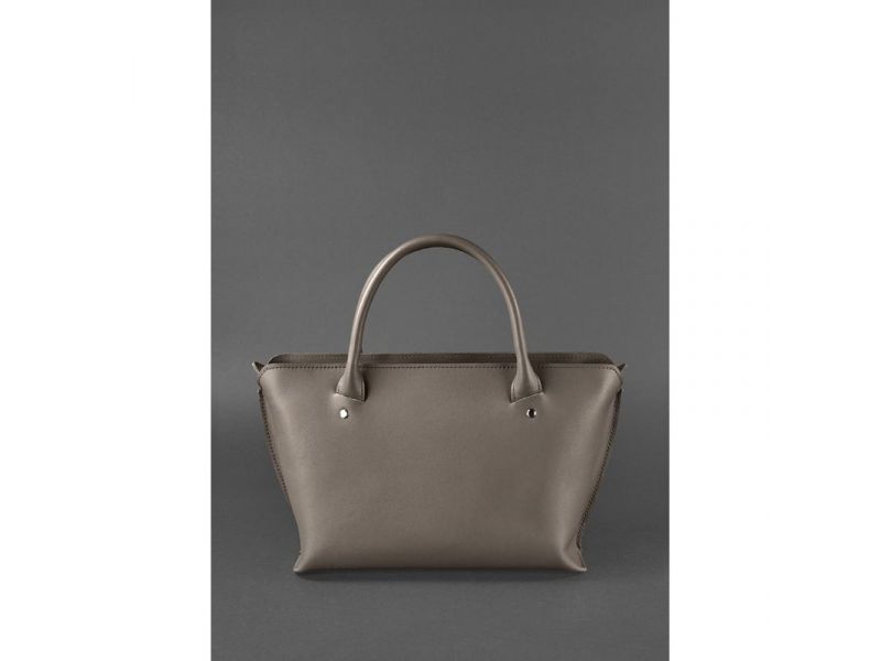 Женская кожаная сумка Midi темно-бежевая, фото 5