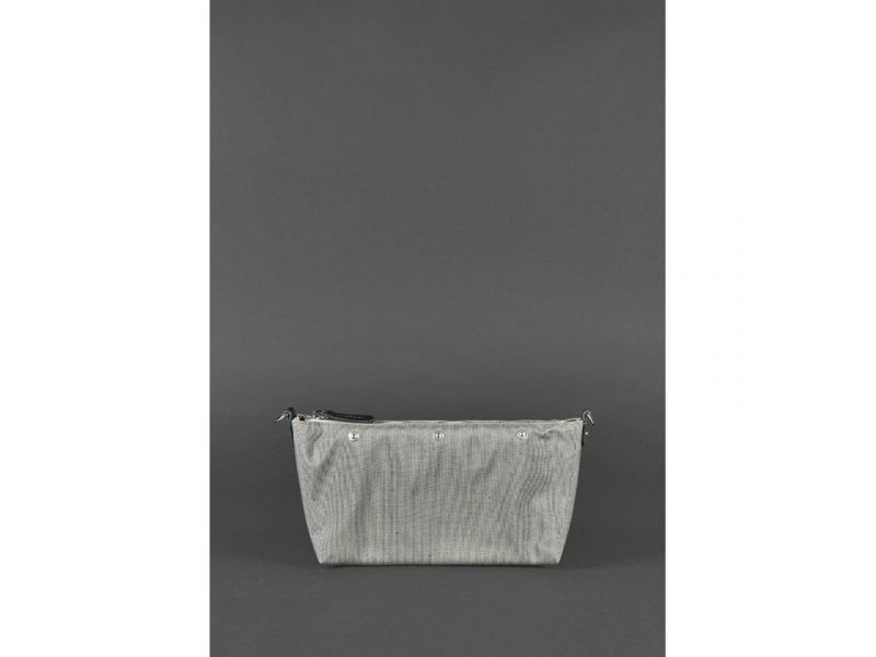 Кожаная плетеная женская сумка Пазл S черная Krast, фото 4