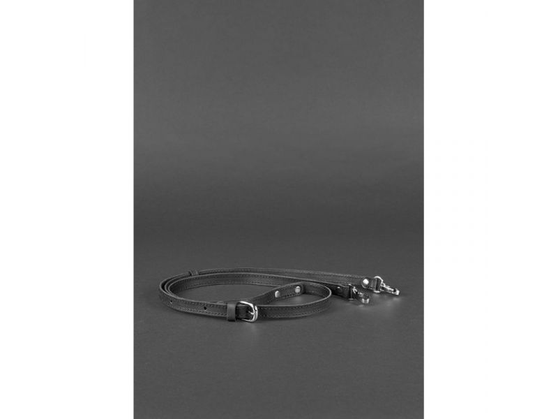 Кожаная плетеная женская сумка Пазл S черная Krast, фото 7