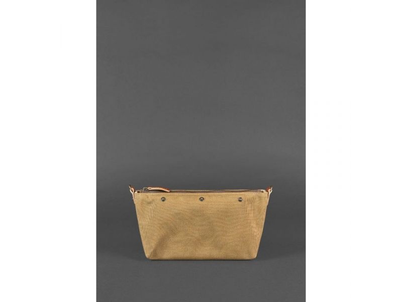 Кожаная плетеная женская сумка Пазл S светло-коричневая краст, фото 4