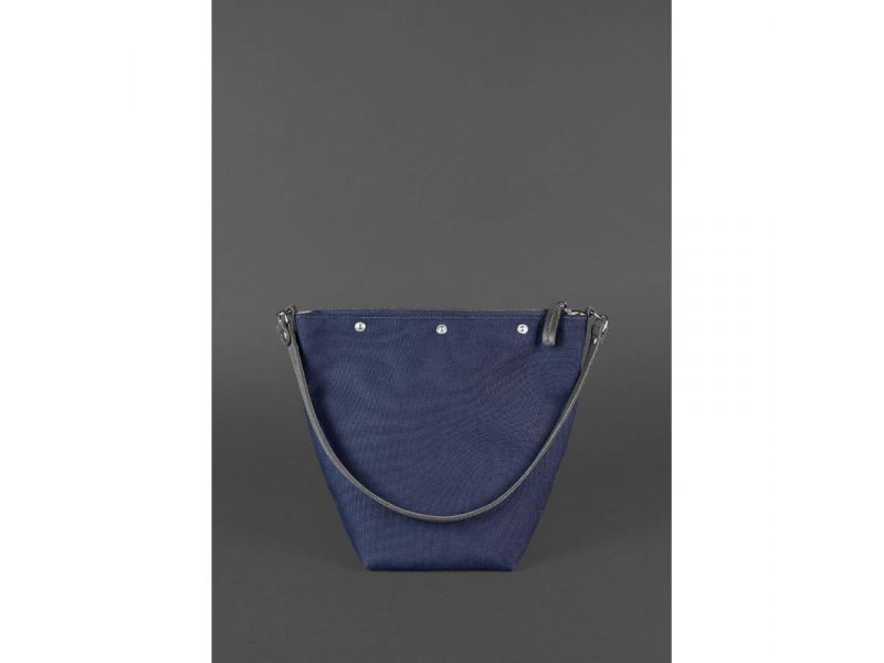 Кожаная плетеная женская сумка Пазл M черная Crazy Horse, фото 4