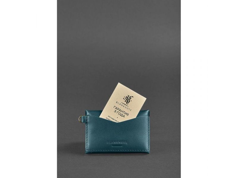 Женская кожаная монетница с клапаном 1.0 зеленая, фото 4