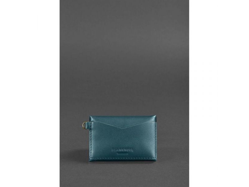 Женская кожаная монетница с клапаном 1.0 зеленая, фото 5