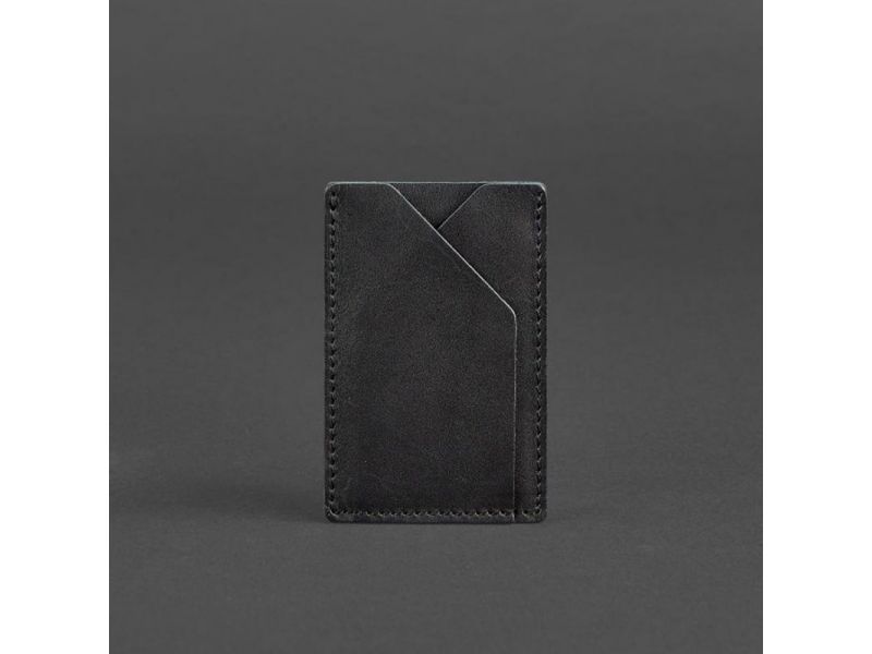 Кожаный кард-кейс 8.0 черный, фото 6