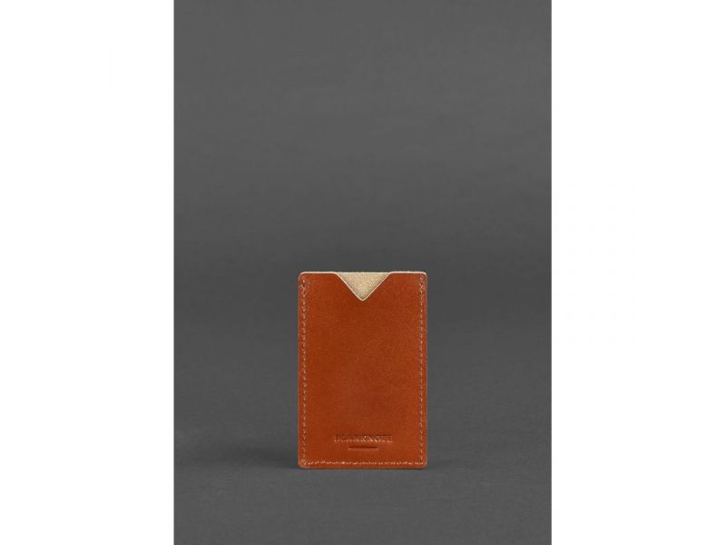 Кожаный кард-кейс 8.0 светло-коричневый, фото 5