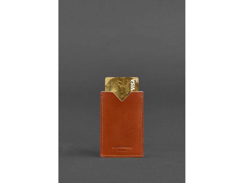 Кожаный кард-кейс 8.0 светло-коричневый, фото 4