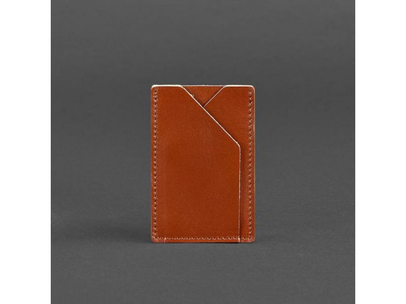 Кожаный кард-кейс 8.0 светло-коричневый, фото 6