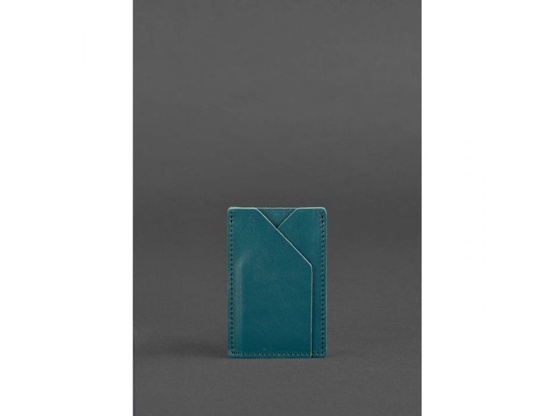 Женский кожаный кард-кейс 8.0 зеленый, фото 1