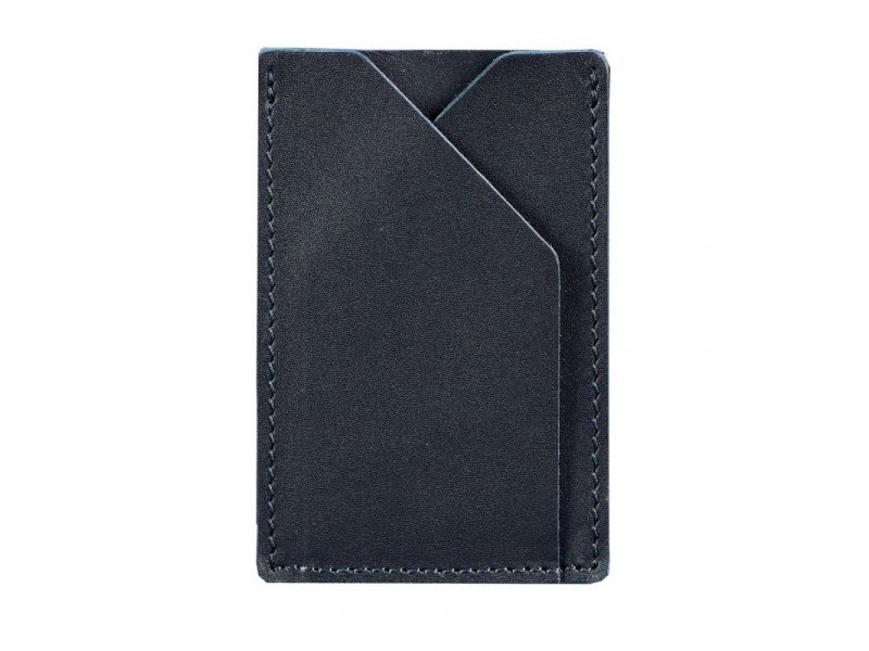 Кожаный кард-кейс 8.0 темно-синий, фото 7