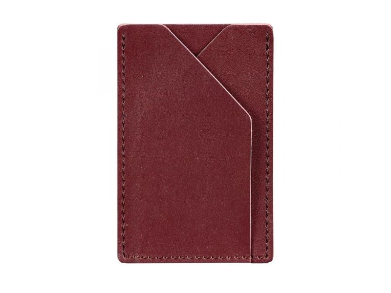 Женский кожаный кард-кейс 8.0 бордовый, фото 7