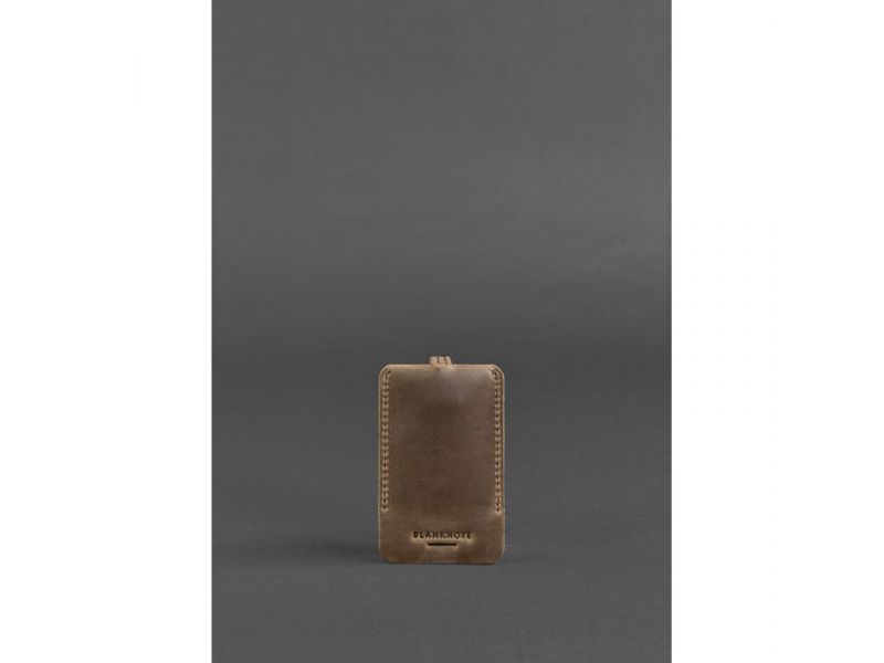 Кожаная ключница 1.0 темно-коричневый Crazy Horse, фото 3