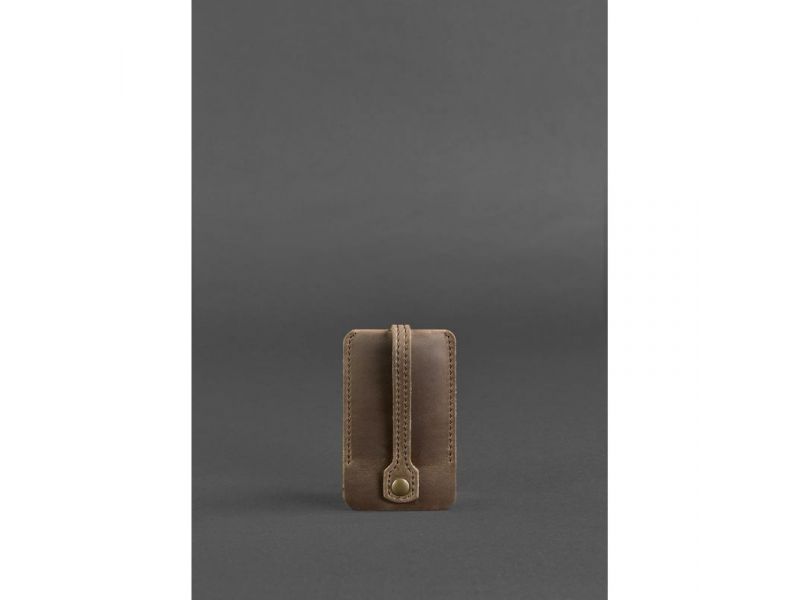 Кожаная ключница 1.0 темно-коричневый Crazy Horse, фото 1