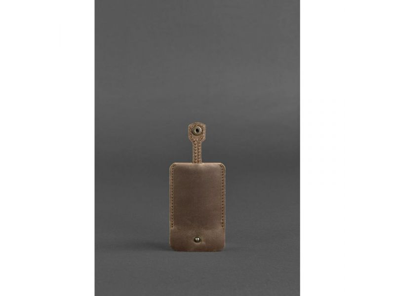 Кожаная ключница 1.0 темно-коричневый Crazy Horse, фото 4