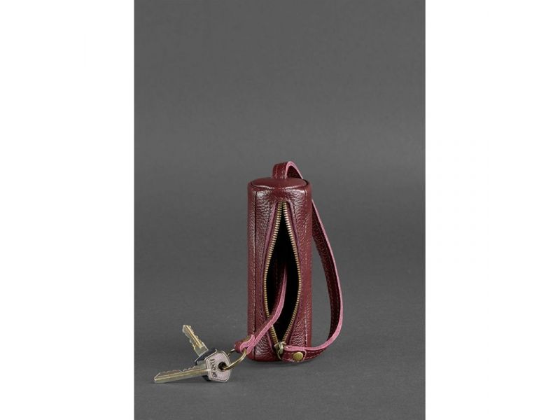 Женская кожаная ключница 3.0 Тубус Марсала, фото 2